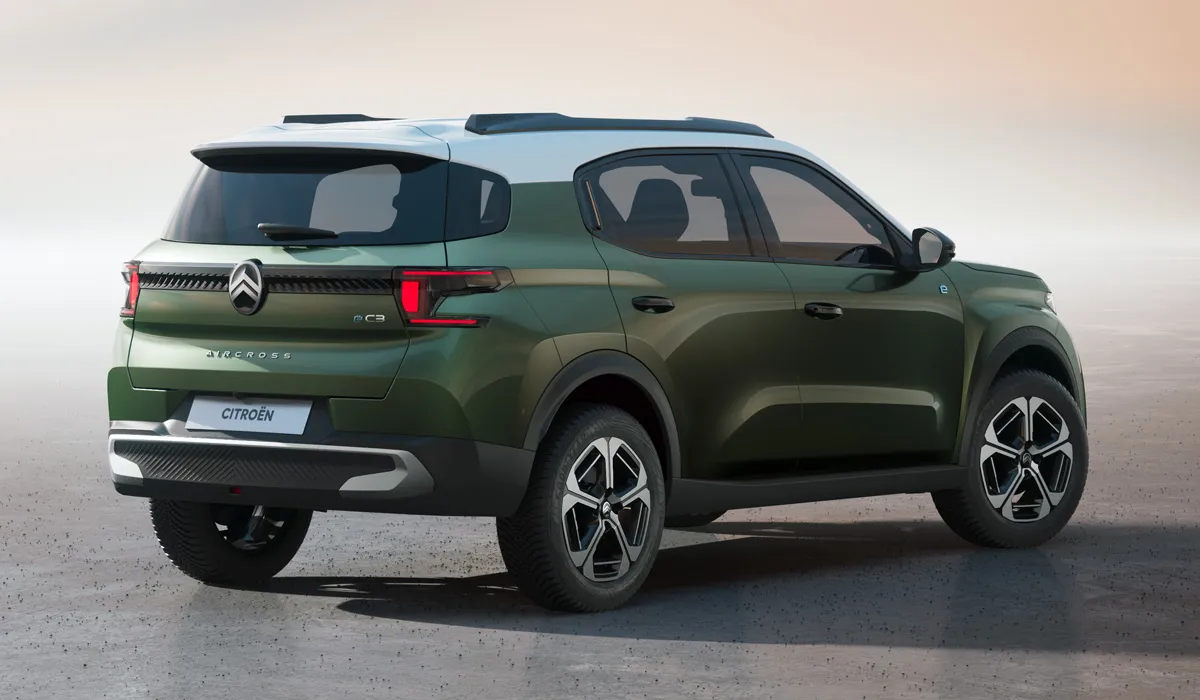 vue arrière nouveau citrroen C3 Aircross 2025