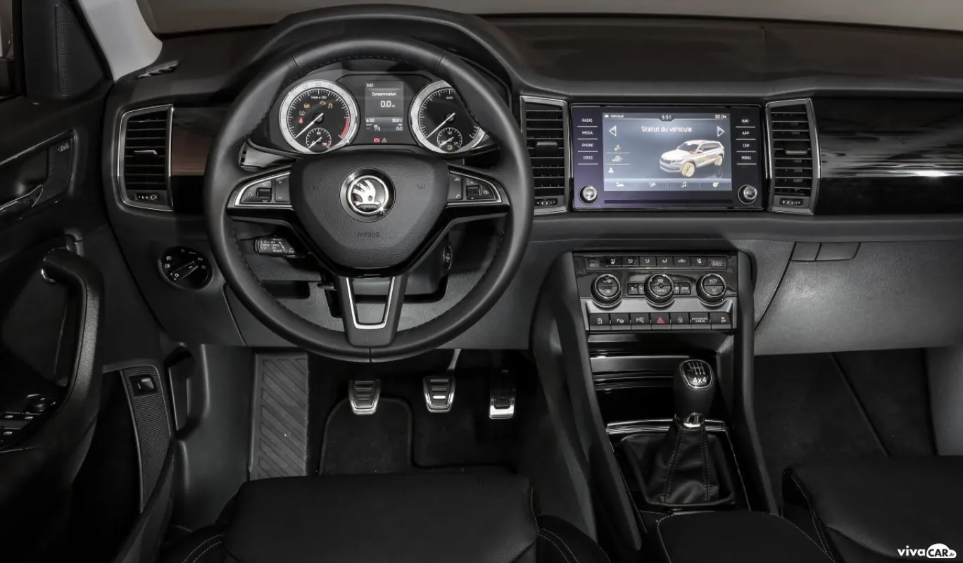 Skoda Kodiaq 7 places interieur